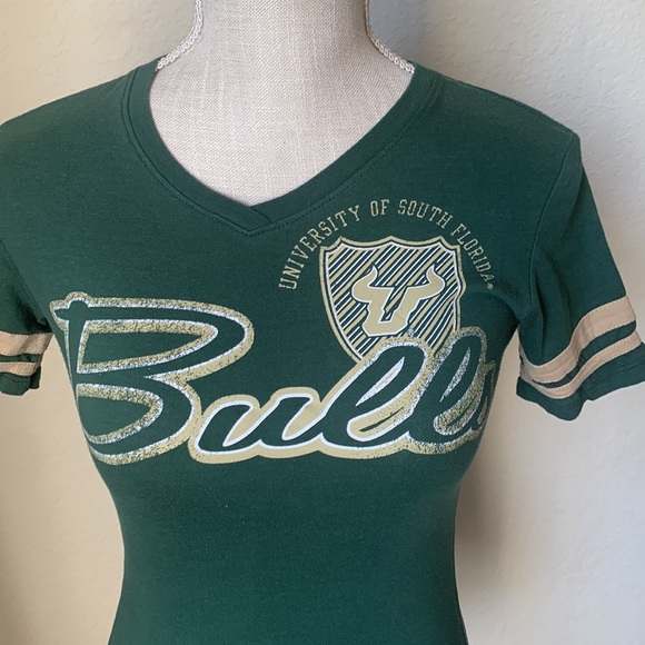 PRO EDGE by Knights Apparel USF Womens Short Sleeve V-Neck T-Shirt - Picture 2 of 10